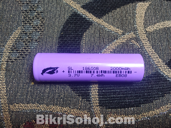 2000mah Rechgeable 3.7V Li-ion Battery power cell
